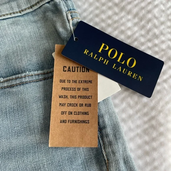 Polo Ralph Lauren Distressed Tompkins Skinny Crop Jeans - Picture 11 of 13